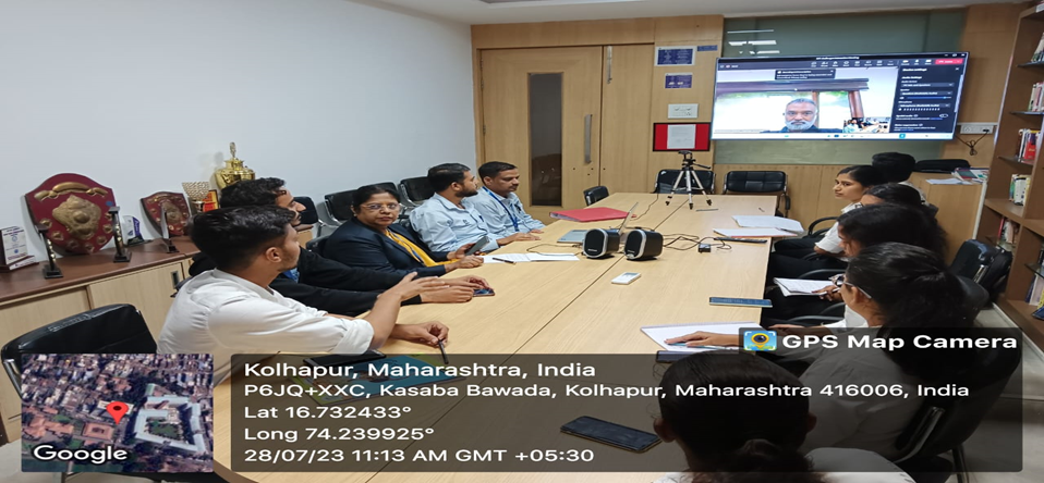 Interaction with Industry expert for Research Avenue's in IoT