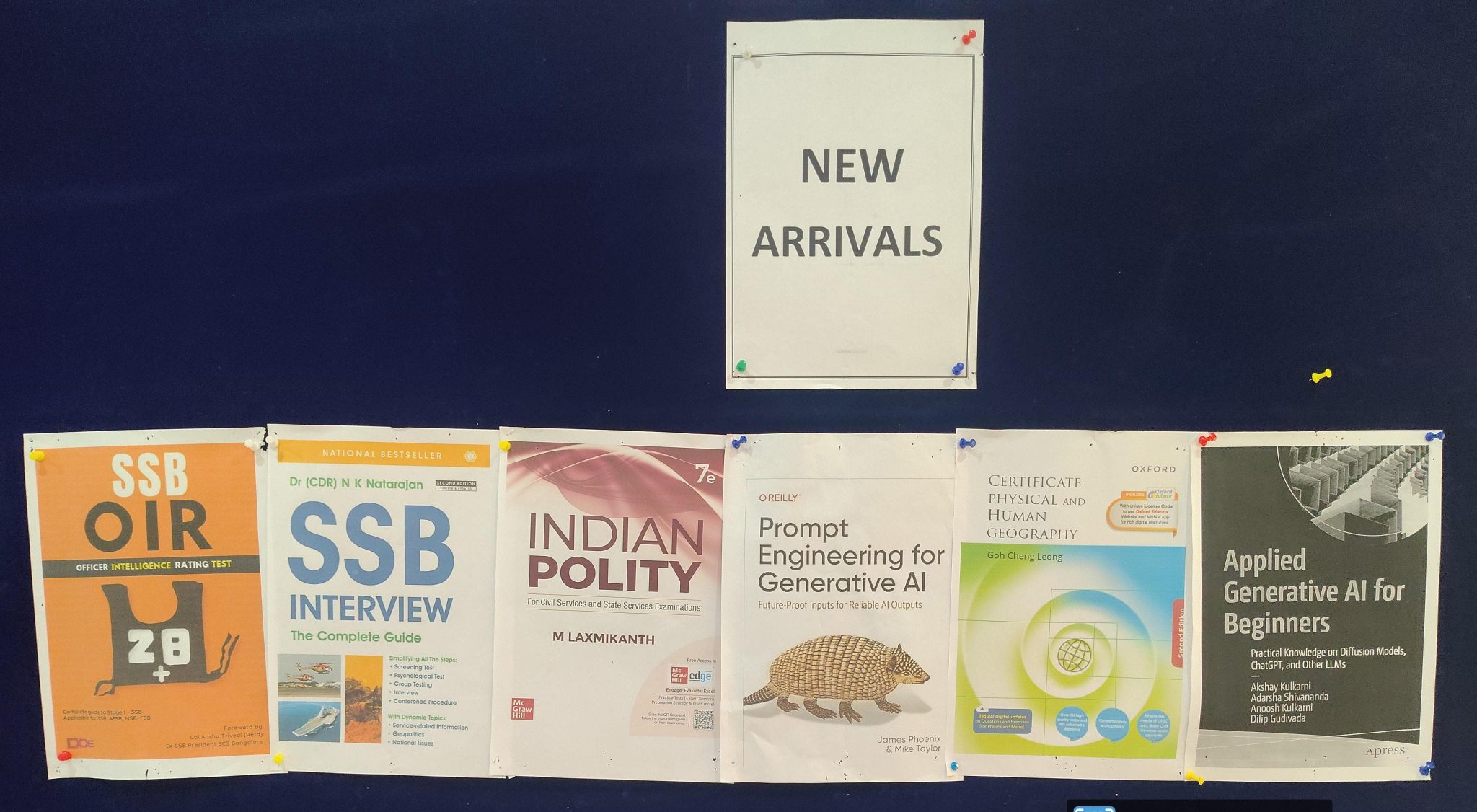 New Arrivals Notice Board