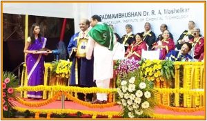 Dr. A. L. Jadhav receiving Ph. D degree in Chemical Engineering from Institute of Chemical Technology (ICT), Mumbai through hands of Hon. Padmashri. Dr. G. D. Yadav, Vis Chancellor ICT Mumbai.